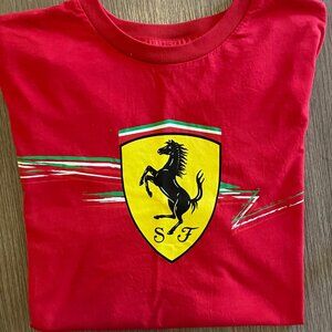Men's Red Ferrari T-Shirt